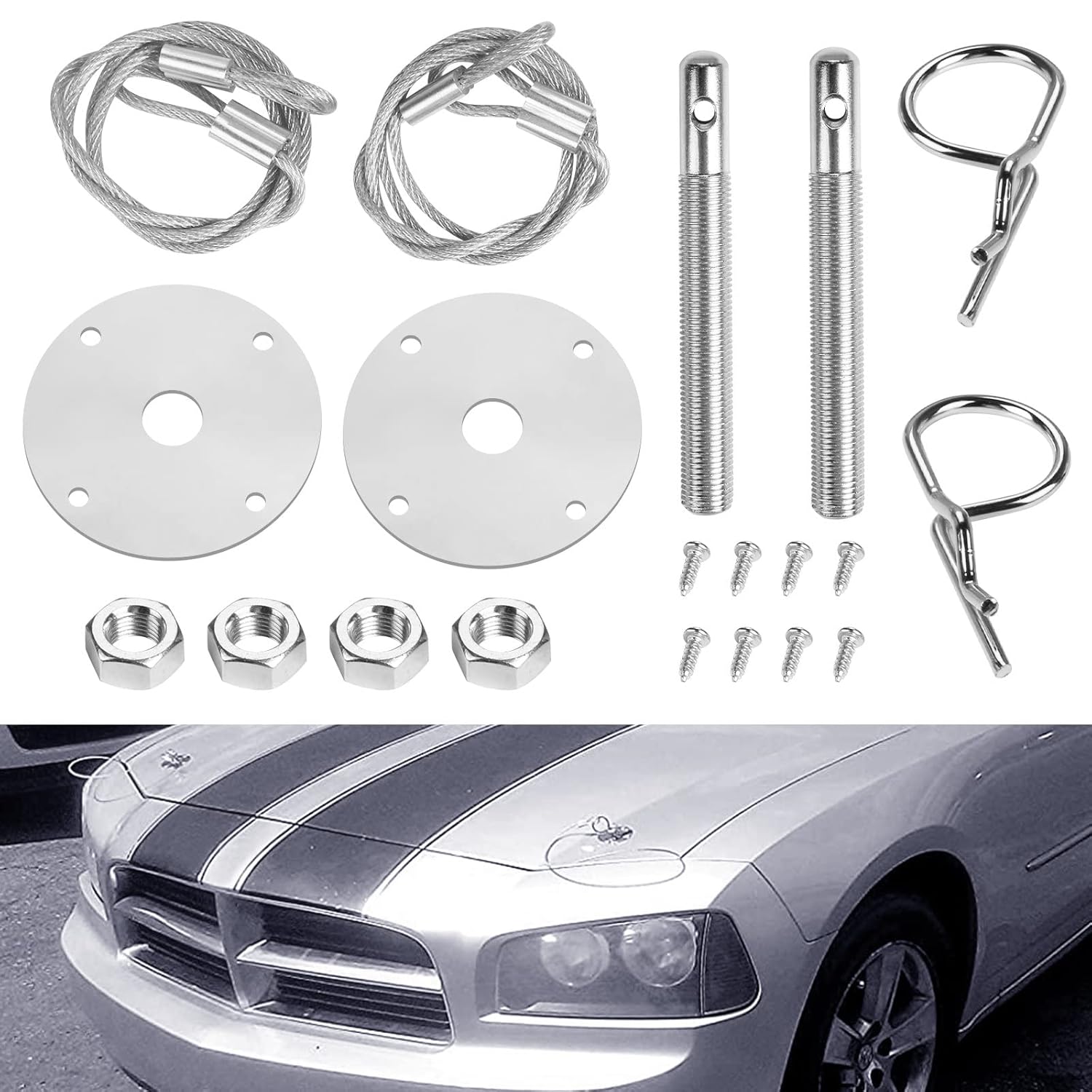 Universal Hood Pin Plate Lock,Engine Hood Pin Plate