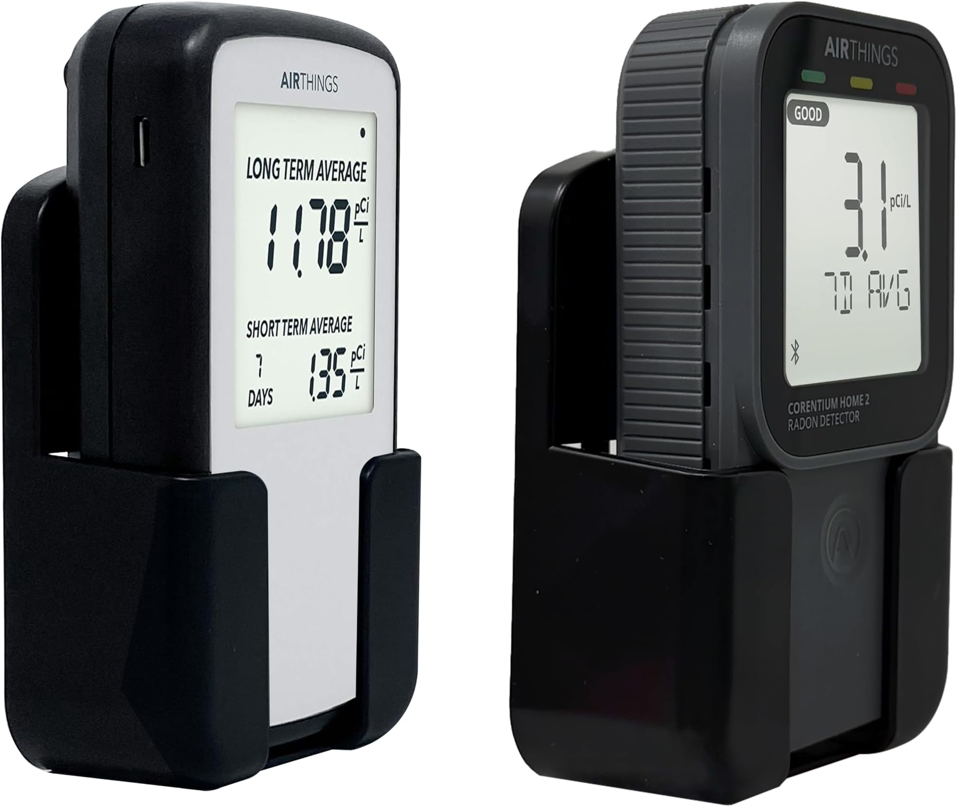 Multiple Purposes Case for Corentium Home Radon Detector by Airthings, for Desktop and Wall-Mounted
