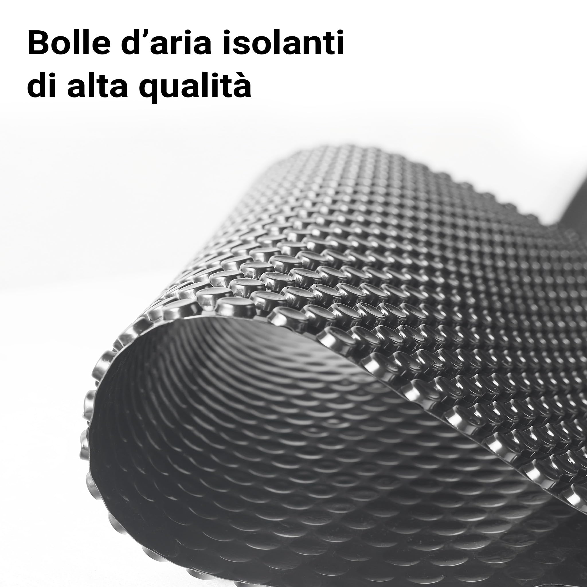 Copertura a bolle d'aria per piscina rotonda Ø 3,6m nero Protezione isotermica