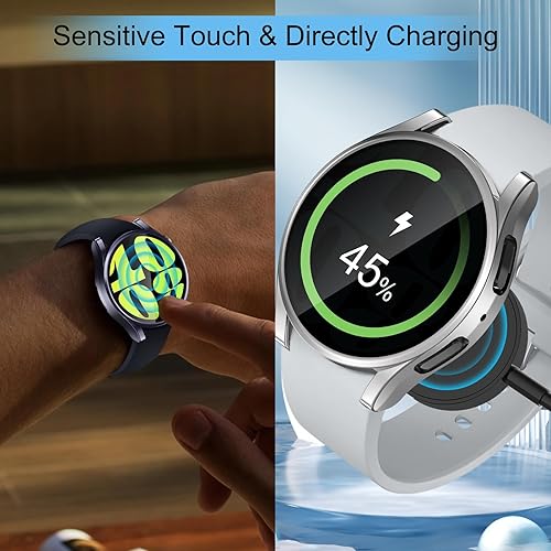 Miniatura 3 de Paquete de 6 fundas compatibles con Samsung Galaxy Watch 6 de 1.732 pulgadas, protector de pantalla de TPU suave, resistente a los arañazos, juego