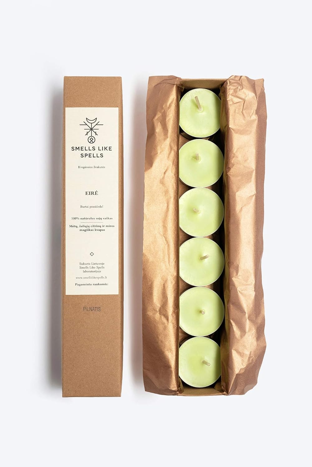 Hand Made Scented tealigh Candles EIR with Magical Fragrance of Mint, Lime and Myrrh