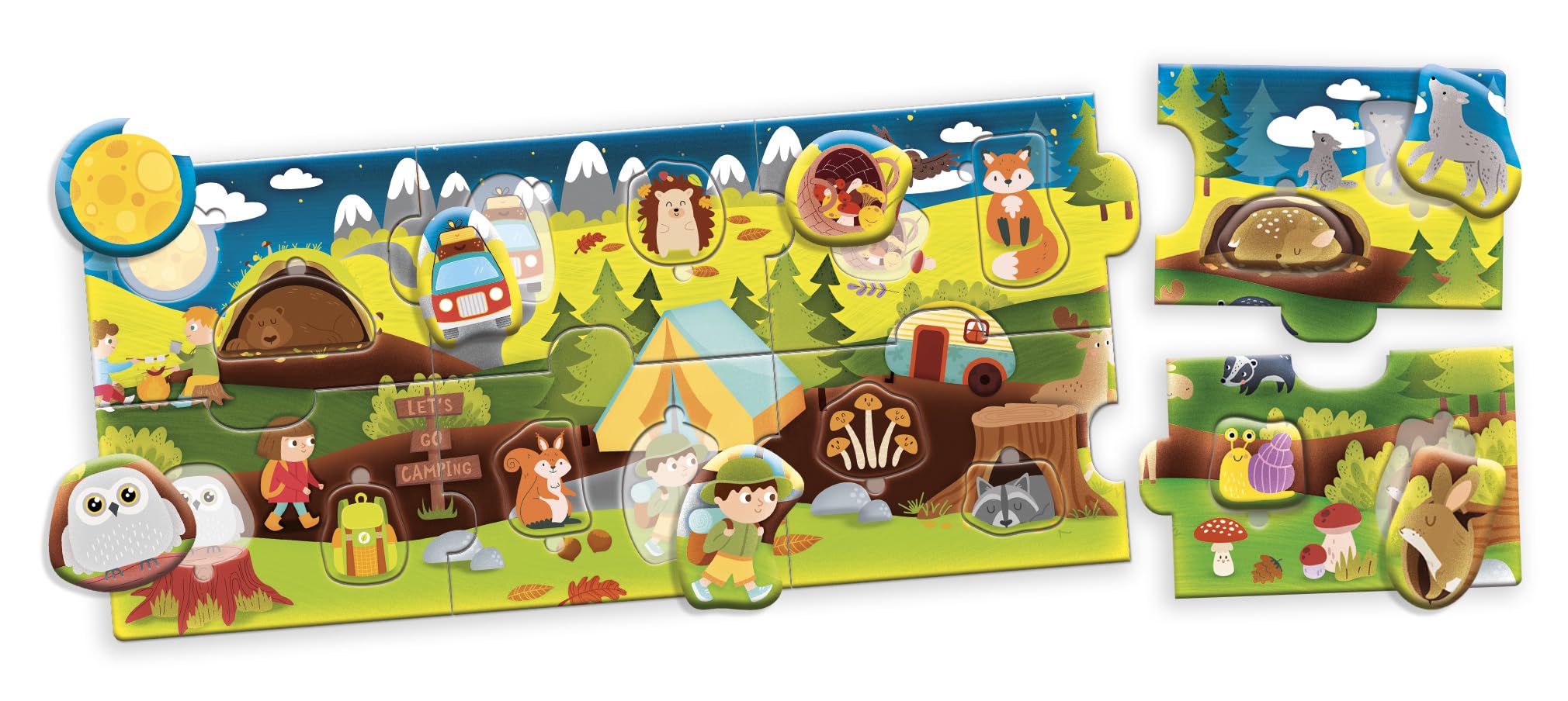 Amazon.com: Lisciani Giochi - Carotina Baby Puzzle Panorama The