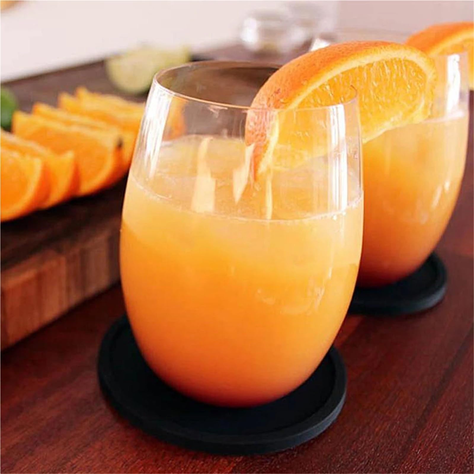 Lot de 16 dessous de verre en silicone antidérapant pour boissons chaudes Accessoires de cuisine