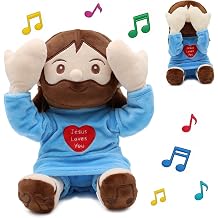 Yelakey Jesus Plush 10" Interactive Peek-A-Boo Musical Christian Kids Gift