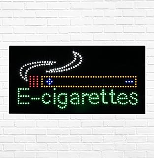 LED E-Cigarettes Sign for Retail Business Displays |Advertising Electronic Light Up Sign for Windows Walls |12"H x 24"W x 2"D