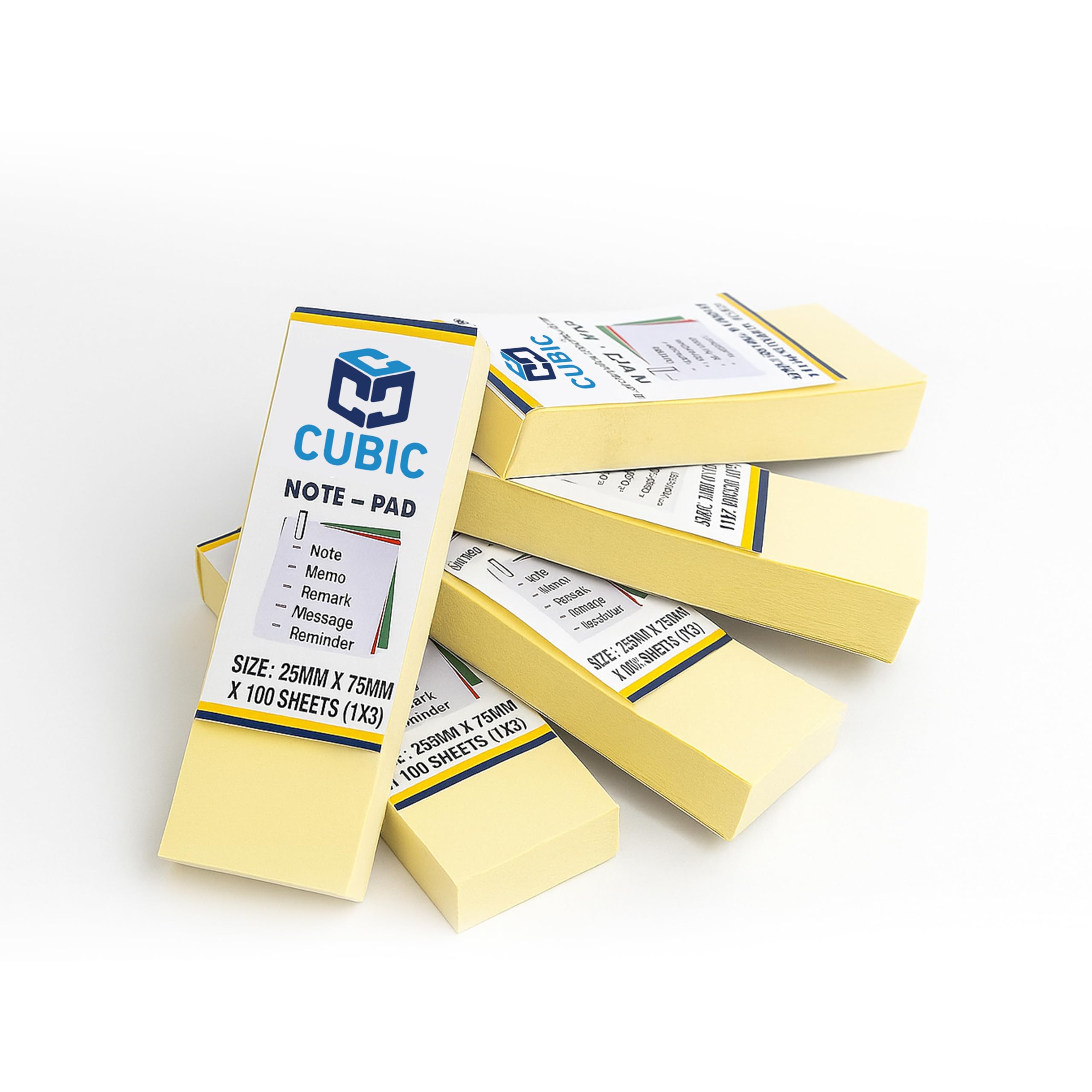 Cubic Multicolour Sticky Notes – 400 Sheets | 5 Bright Colours (80 Sheets Each) | Self-Adhesive, Removable & Residue-Free Memo Pads | Ideal for Notes, Reminders, Planning, Study & Office Use — Amazon image 21