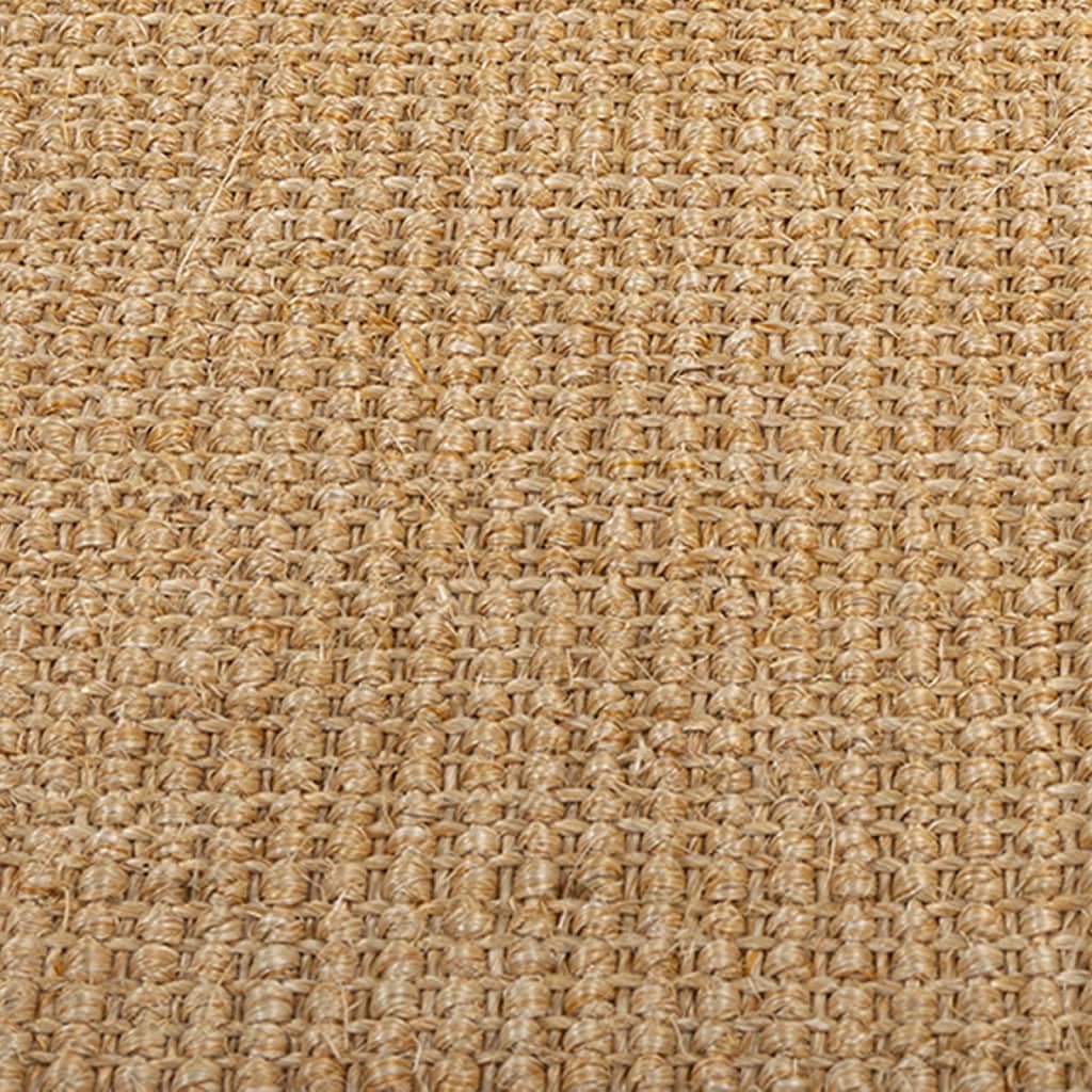 vidaXL Tapis Moquette de Sol Tapis de Plancher Tapis de Sol Moquette de Salon Salle de Séjour Maison Intérieur Sisal Naturel 66x250 cm