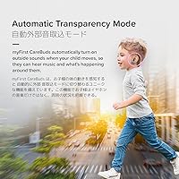 Vista 7 de myFirst Carebuds Auriculares para Niños - Auriculares Inalámbricos Bluetooth Verdaderos con Límite de Volumen de 85db, Micrófono, Estuche de Carga