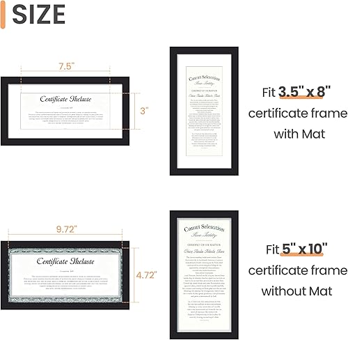 Vista 560 de upsimples - Portarretratos de 8.5 x 11 pulgadas, para fotos de 6 x 8 pulgadas con paspartú o de 8.5 x 11 pulgadas sin paspartú, marcos de fotos