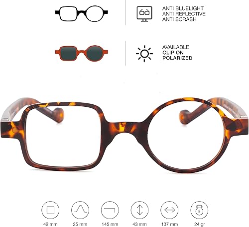 Miniatura 9 de DIDINSKY Gafas de Lectura para Presbicia Lectores Anti Luz Azul para Hombre y Mujer. Tacto de Goma, Patillas Flexibles y Lentes Anti-Reflectantes.