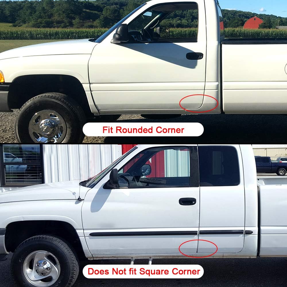 ECOTRIC Rust Repair Panel Lower Door Skin LH & RH Pair Compatible with 1994-2002 Dodge Ram 1500 2500 3500