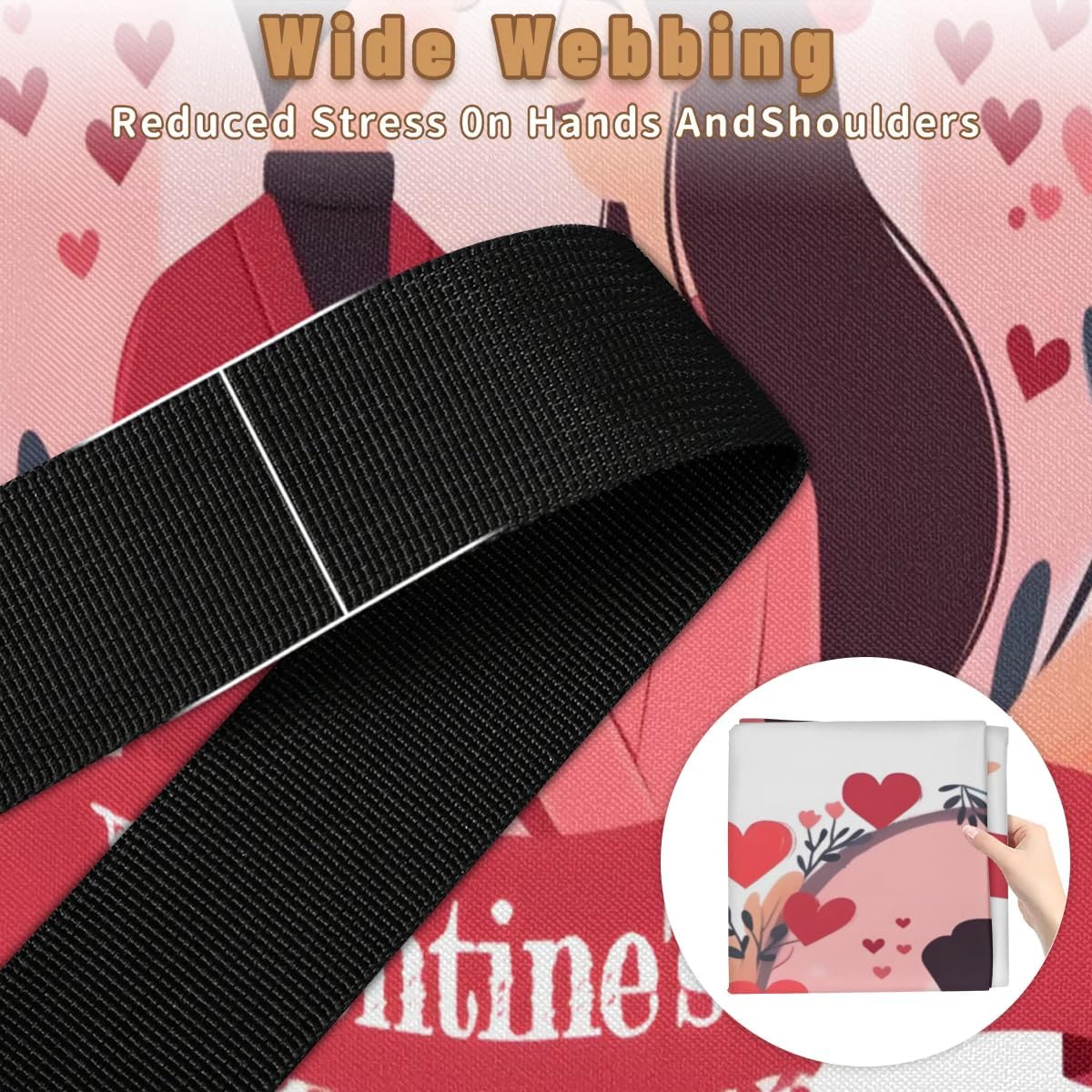 Honeybaby 214L Extra Large Comforter Storage Bag Valentines Day Storage Totes with Lids Waterproof Closet Organizer Folding Blanket Storage Bags for Clothes Bedding Pillows