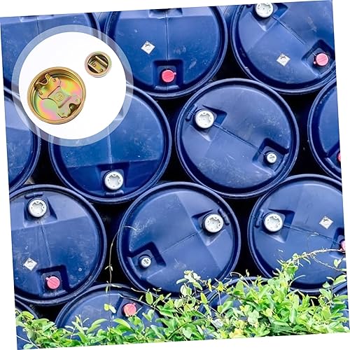 Miniatura 5 de 20 tapas de hebilla de tambor de aceite, 2 tapas de barril, tapas de tambor de 55 galones, tapones de barril, tapones de barril de plástico de 55