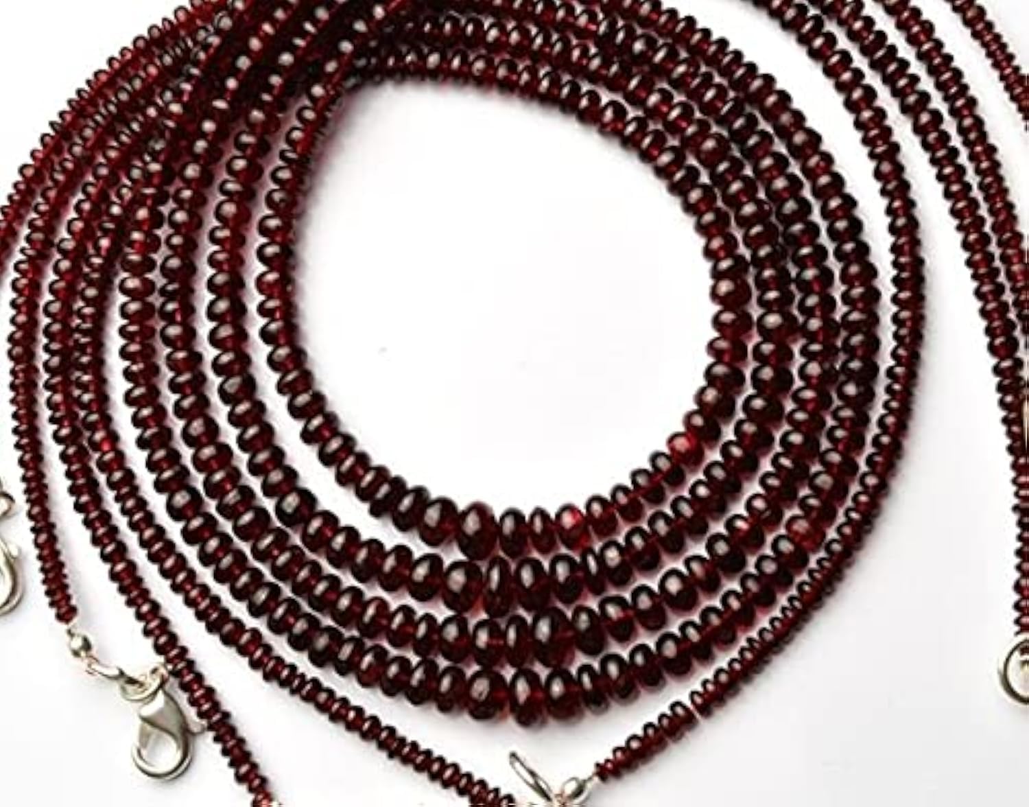 Spinel rouge naturel perles lisses 3-6mm pour remplacer les imitations et embellir vos rangs