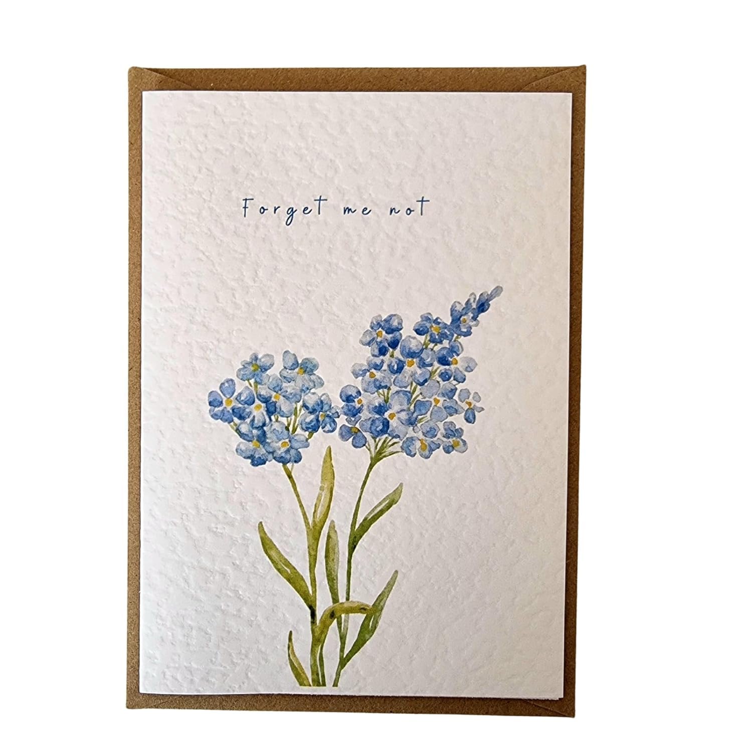 Handmade Forget Me Not Sympathy Cards - Thinking of You & Bereavement Card Multipack or Single - Condolence, Sorry for Your Loss UK Made (Pack of 10 cards and envelopes)