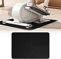 THAILE Double-Sided Non-Slip Workout Mat for Elliptical Machines, Under Desk Steppers & Foot Peddlers - Sweatproof Stability & Floor Protection