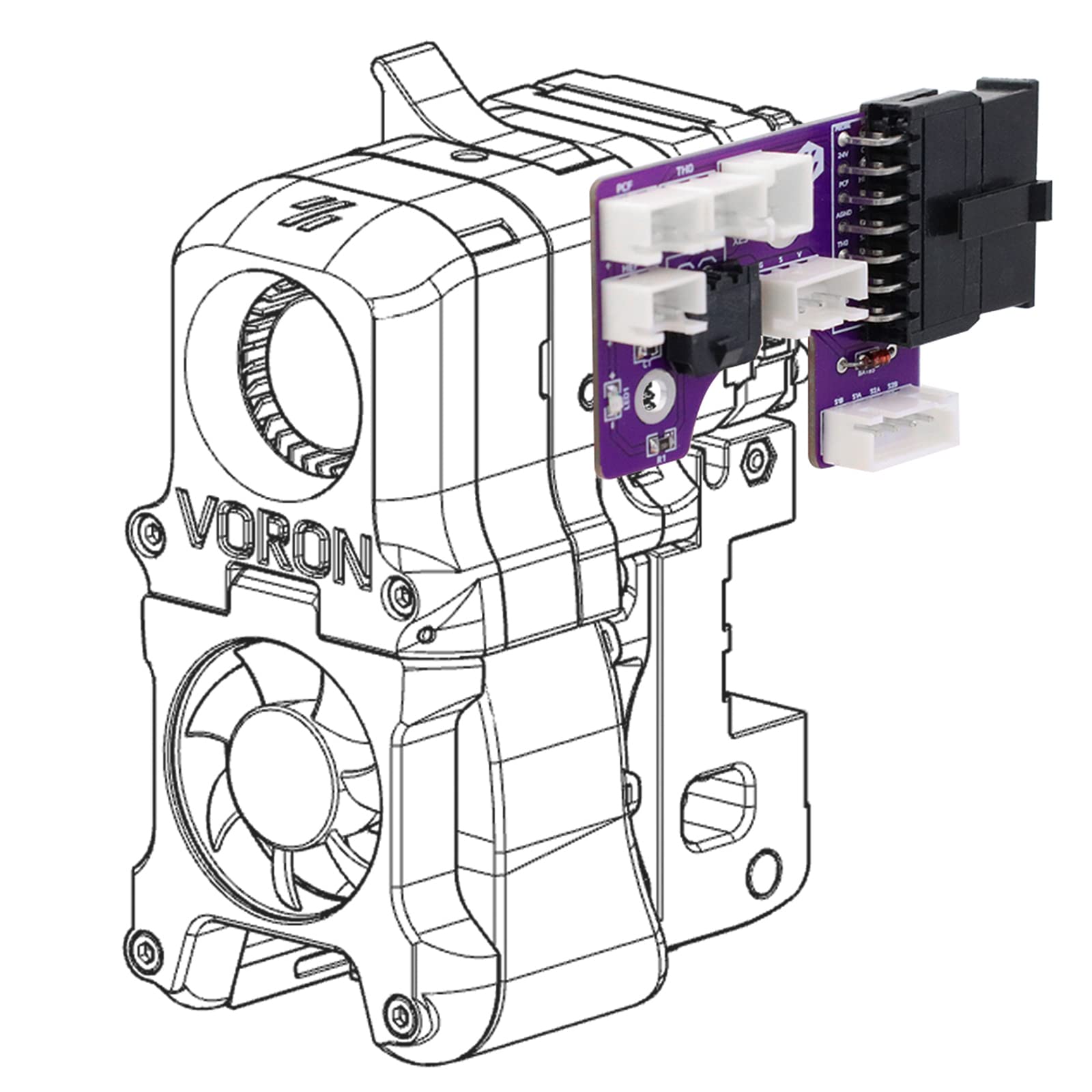 Hub D'Extrusion Carte CAN 2.0 Pour Imprimante 3D Voron 2.4 - Neuf, Compatible Avec SB Hotend