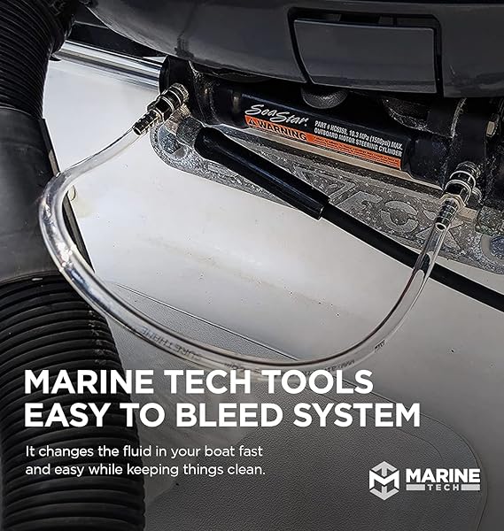 Marine Tech Tools Quick Disconnect Tool, Seastar Bleed Fitting Set, Seastar Quick Connect Fitting Tool for Hydraulic Steering Bleed Kit, Boating Kit