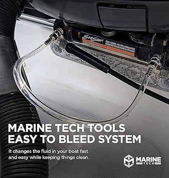 Marine Tech Tools Quick Disconnect Tool, Seastar Bleed Fitting Set, Seastar Quick Connect Fitting Tool for Hydraulic Steering Bleed Kit, Boating Kit
