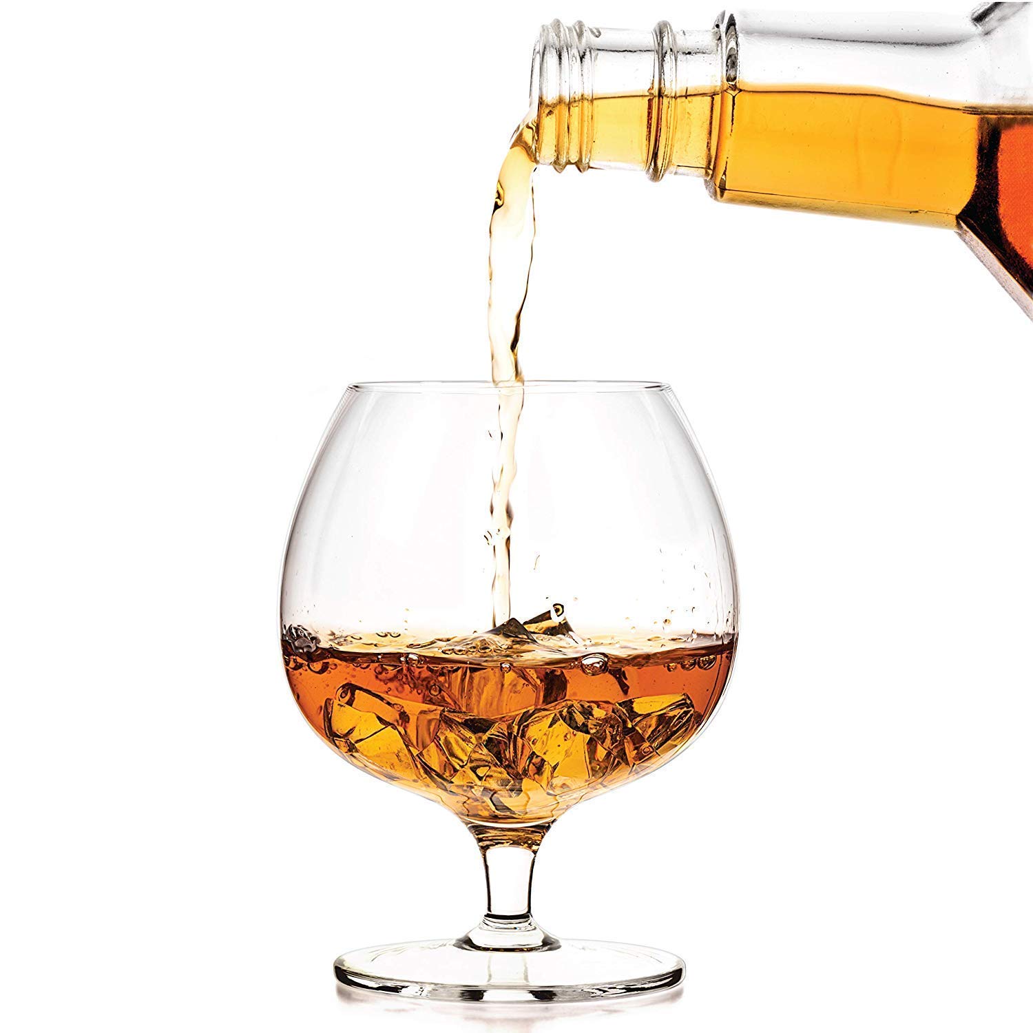 Kri N Sha Classic Brandy Glasses Brandy Glasses Wine Glasses, Ultra-Thin Small Stem Crystal Clear Drink Glass Ideal for White or Red Wine Glasses (Wine Glass, Clear, Set of 2) (2) 3