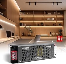 SUCIKORIO 12V 200W Dimmable LED Transformateur 5 Modes Alimentation LED Driver 220V 12V AC 200W 16,6A Ultra Fin Dimmable LEDs Transfo Alimentation à Découpage Convertisseur De Tension AC à DC