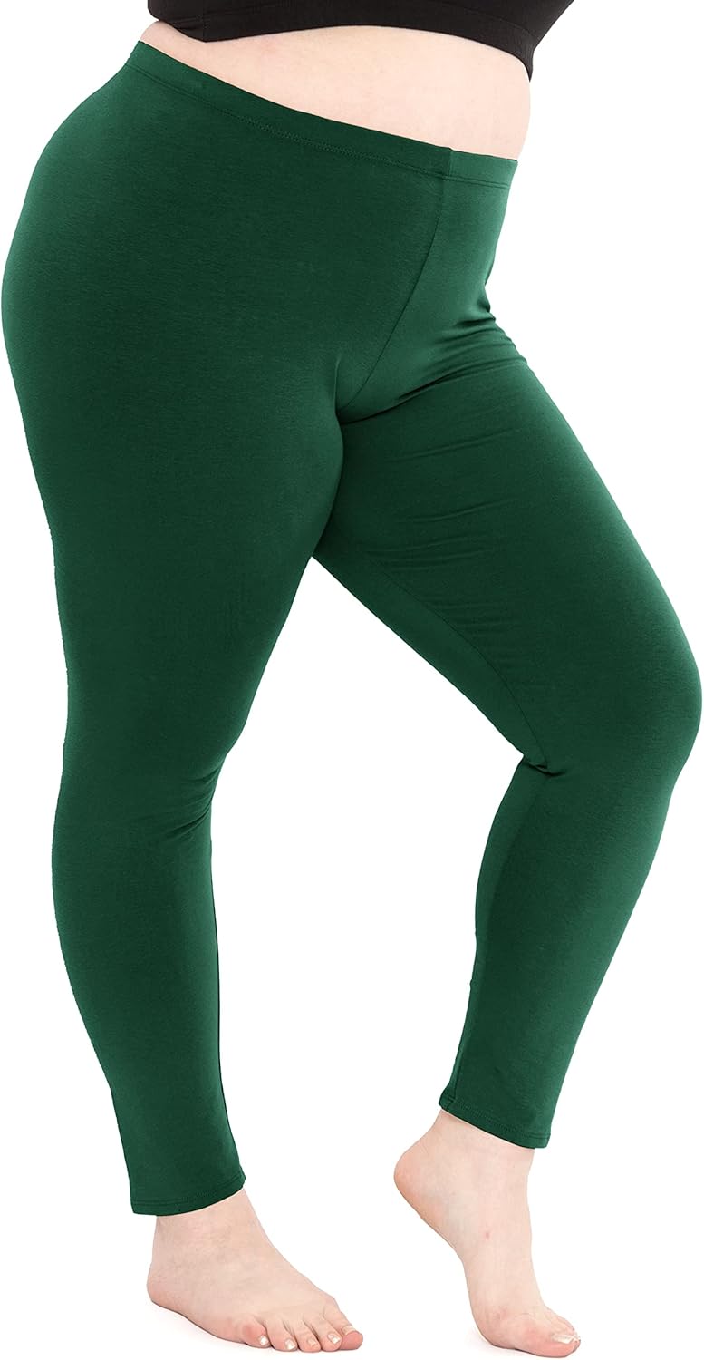 STRETCH IS COMFORT Women's Cotton Plus Size Leggings | Stretchy | X-Large - 7X at  Women’s Clothing store