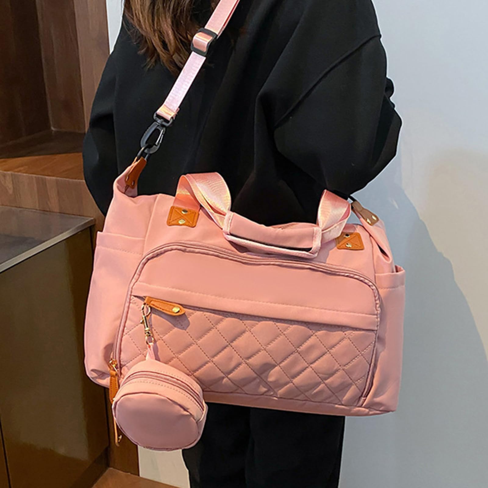 Wickeltasche – Multifunktionale Baby-Wickeltasche, geräumige Krankenhaus-Reisetasche, Windeltasche für den täglichen Gebrauch und Aufbewahrung, ideal für Mütter und Väter