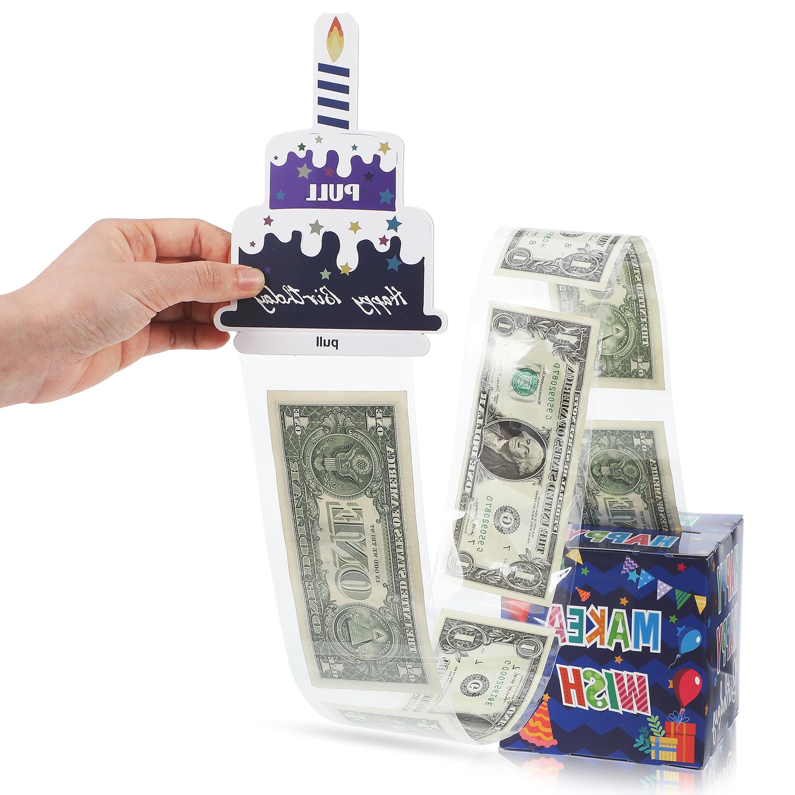 DIY Birthday Gift Birthday Money Pull Box - Pop Up Cash Gift Box With ...