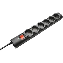 Mejor Regleta Inteligente Trust 21059 Regleta de 6 Tomas con Protección de Sobretensiones, Negro, Cable de 1.8 Metros