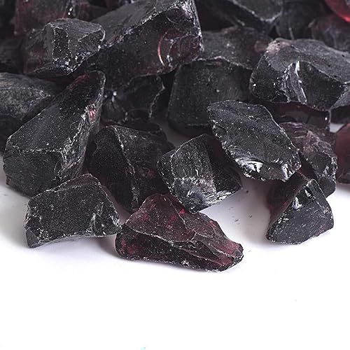 Miniatura 8 de Grava de vidrio reflectante de alto brillo, gemas de fuego, gotas de fuego, piedras de cristal de fuego, chips de cuentas para hoguera, pecera,