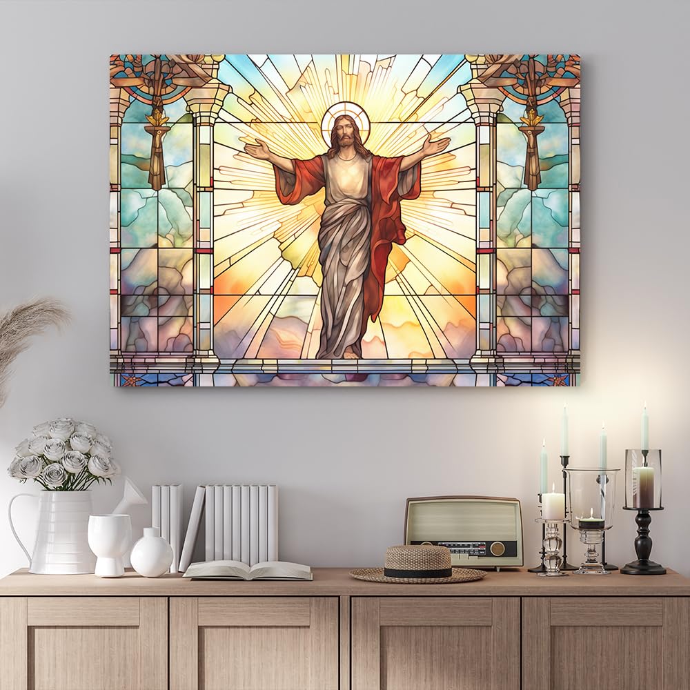 Amazon.com: Fchen art Jesus Stained Glass Print Painting Stained and Decorative GlassWall Decor Jesus Christ Canvas Wall Art Cross Religion Symbol Prints Wall Art Spiritual Religious Cultural Fine Art Christian Wall Decor 250-jesus-stained-glass-stock-illustrations-royalty-free-vector-graphics-clip-art-istock-sermon-on-the-mount-jesus-statue-jesus-painting
