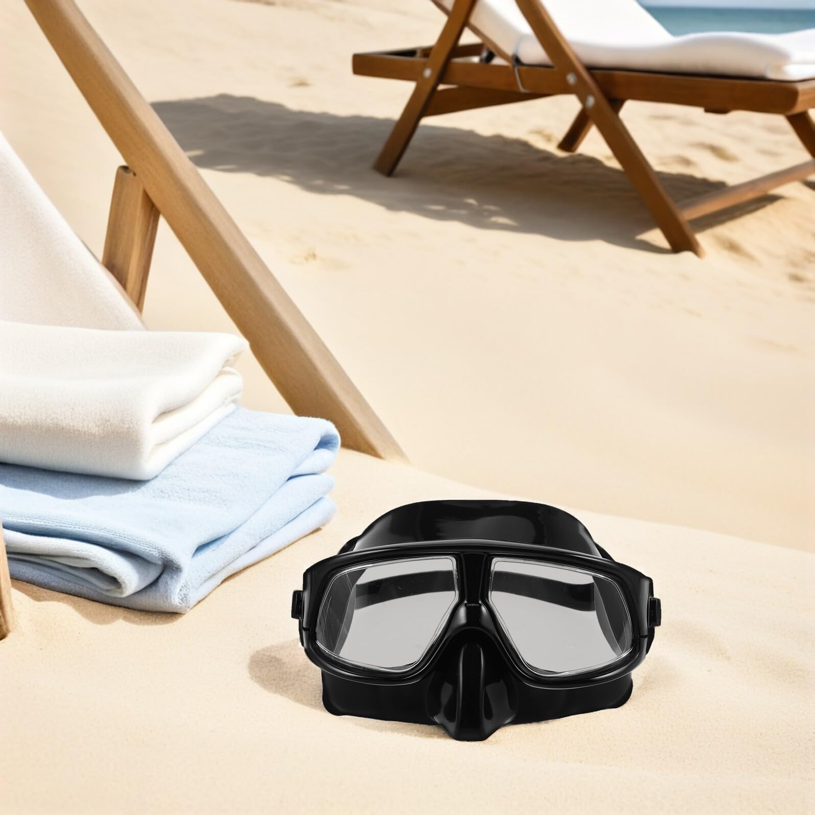 STOBAZA Máscara de Buceo Snorkel Ajustable para Adultos Diseño Volumen para Ahorro de Aire Amplia Visión Panorámica y Comodidad Ergonómica para Natación y Buceo