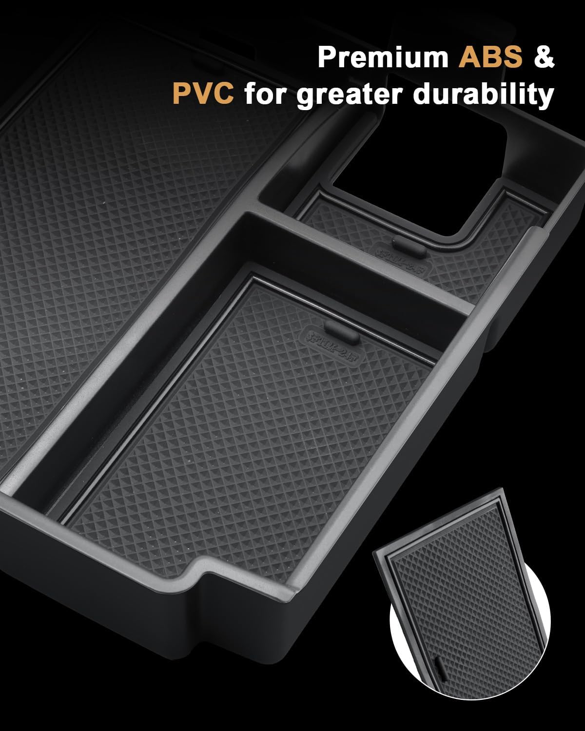 Center Console Organizer For 2025-2026 Ford Bronco - Armrest Box Storage Tray Compatible with 2025 2026 Bronco 4-Door Automatic Transmission Accessories - Not For 2-Door or Manual or Sport Model