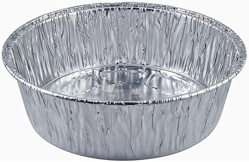 Miniatura 1 de Sartenes de aluminio desechables redondos para hornear, cacerola redonda extra profunda de 10 pulgadas (20 unidades)