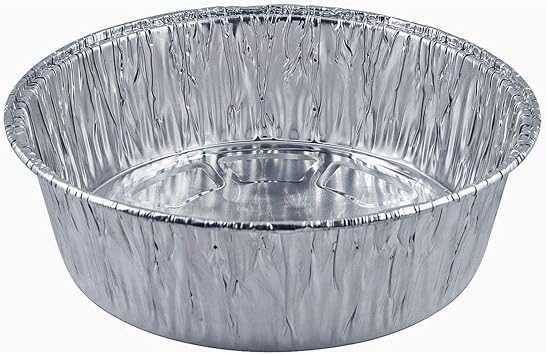 Disposable Round Baking Aluminum Pans - 10-inch Extra Deep Round Casserole Cake Pan 20 Count - Silver