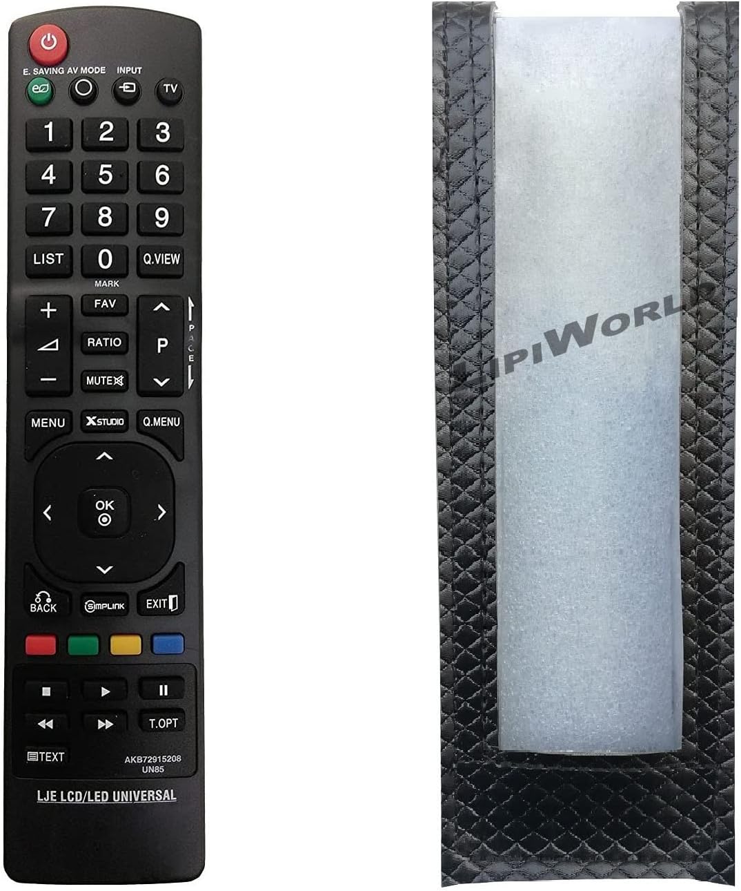 LipiWorld® UN85 AKB72915208 LED TV Remote Control (Remote with Cover) Compatible for LG Tv Remote with Cover