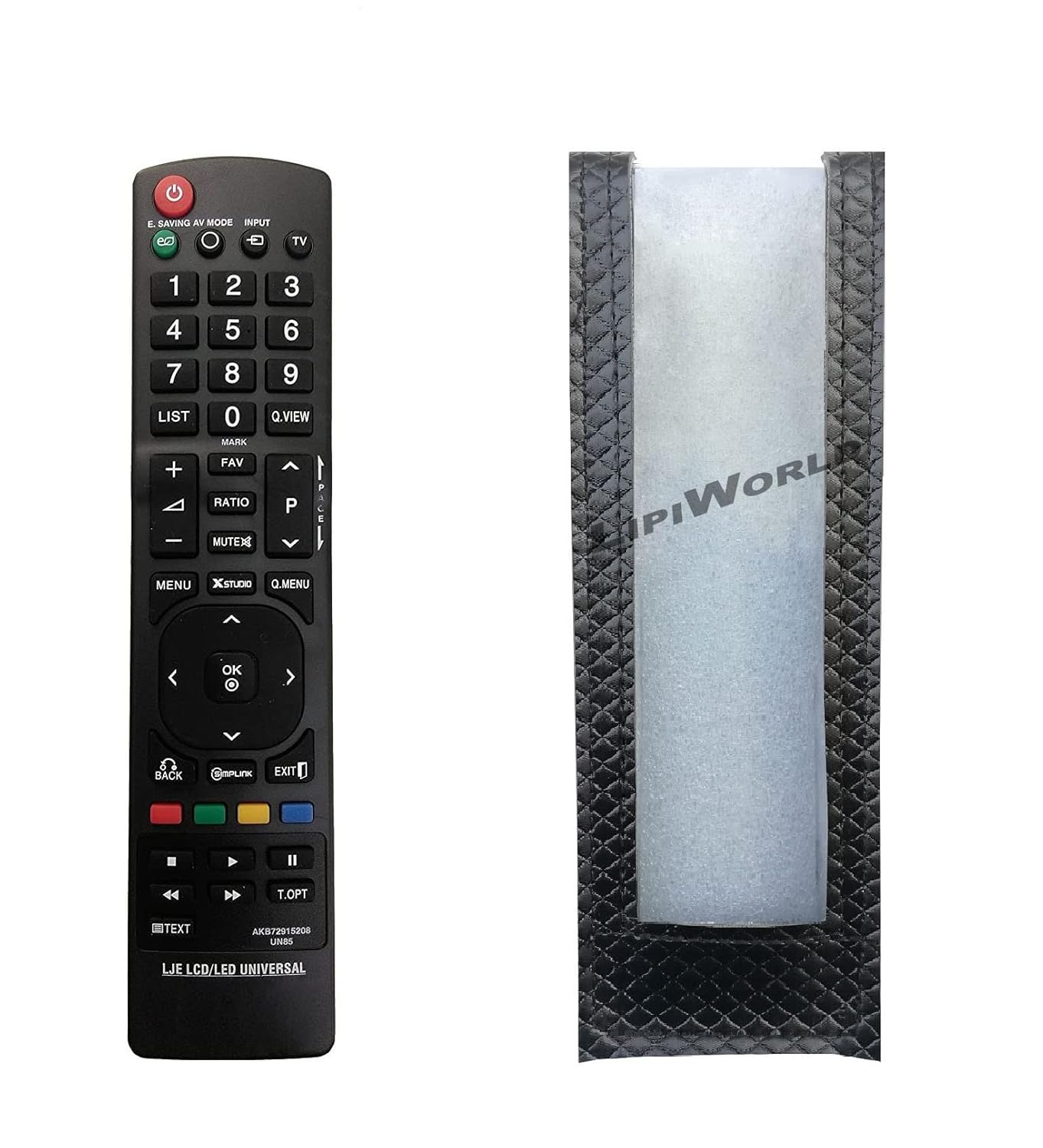 LipiWorld® UN85 AKB72915208 LED TV Remote Control (Remote with Cover) Compatible for LG Tv Remote with Cover LipiWorld® UN85 AKB72915208 LED TV Remote Control (Remote with Cover) Compatible for LG Tv Remote with Cover