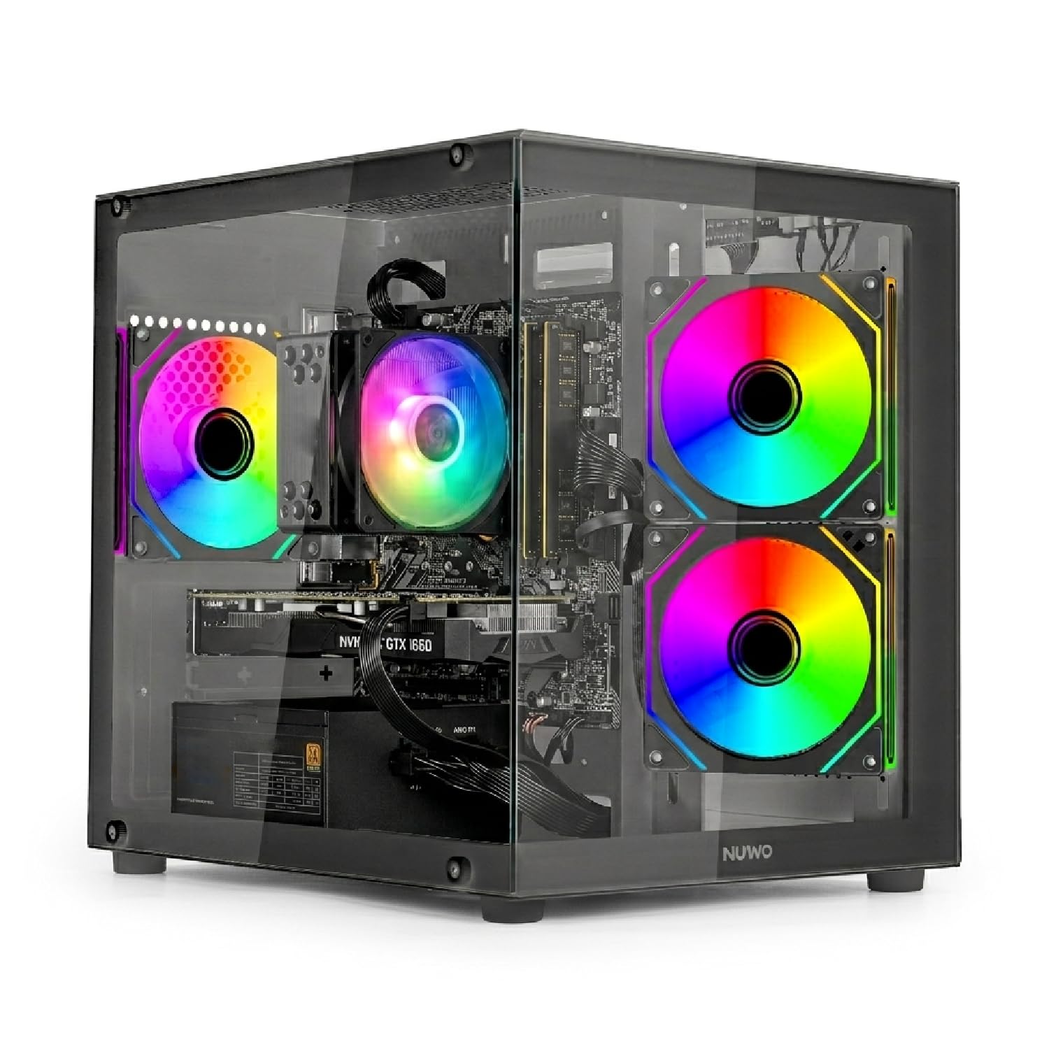 Keydo PC Gaming Ryzen 5 5500 | GTX 1660 Super 6GB GDDR6 | 16GB DDR4 | SSD 512GB | Windows 11 Pro | Pc Computer Fisso Completo Pronto all'Uso, GX-6