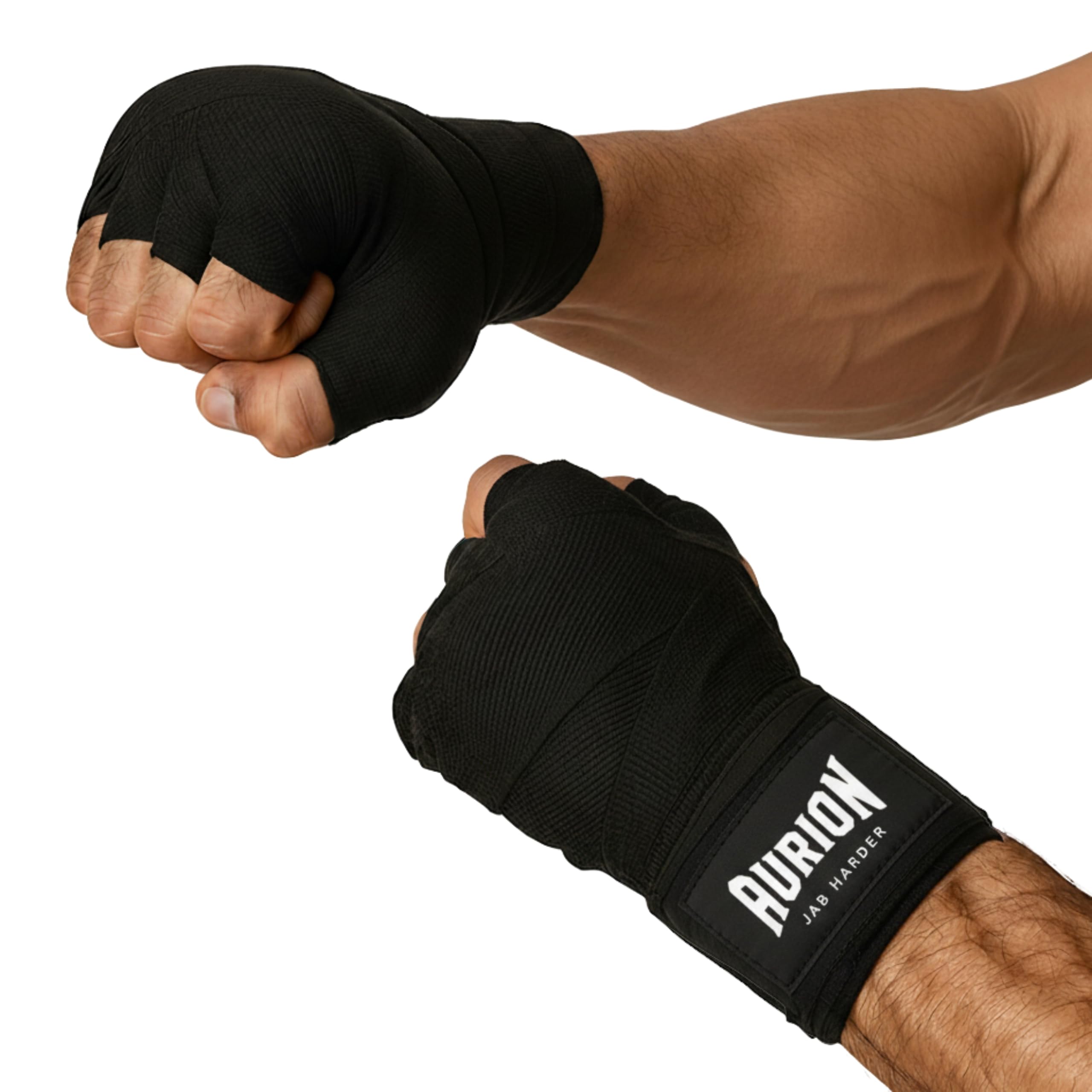 Aurion 3434 Canvas Boxing Hand Wraps, 108-inch (Black/Red/Blue)-image-19