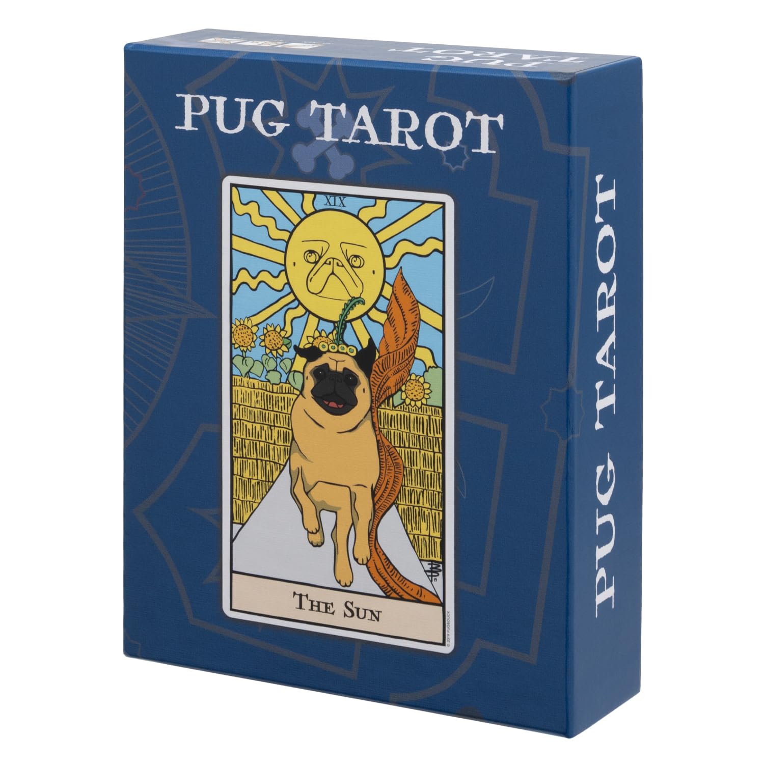 Thames & Kosmos Pug Tarot, Tarot Cards with Funny Dog Illustrations, Easy-to-Use Tarot Cards Deck