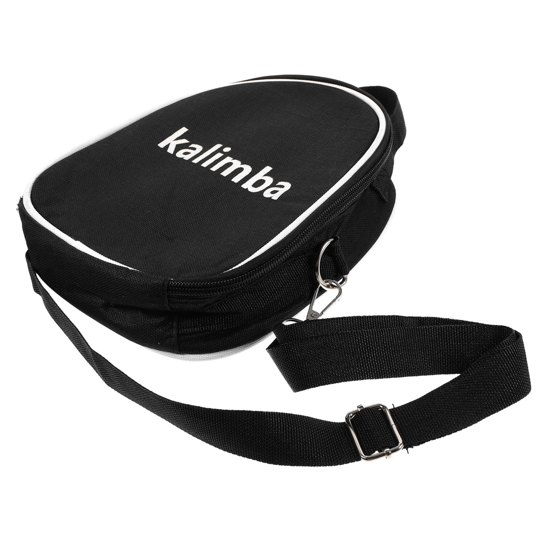 HANABASS 1Pc Portable Oxford Cloth Kalimba Shoulder Bag Musical Instrument Storage Pouch with Strap for Travel and present for Friends Black