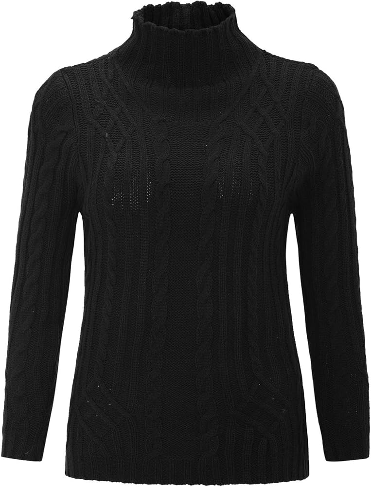 Woolicity Jersey De Punto Con Cuello Alto, Para Mujer, Extensible
