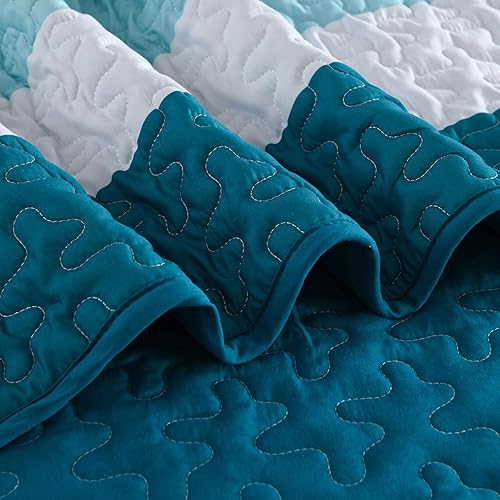 Vista 39 de Juego de edredón gris tamaño King, colcha de cultivo bohemio de otoño a rayas, juego de ropa de cama de microfibra bohemia de 3 piezas, colcha Gris