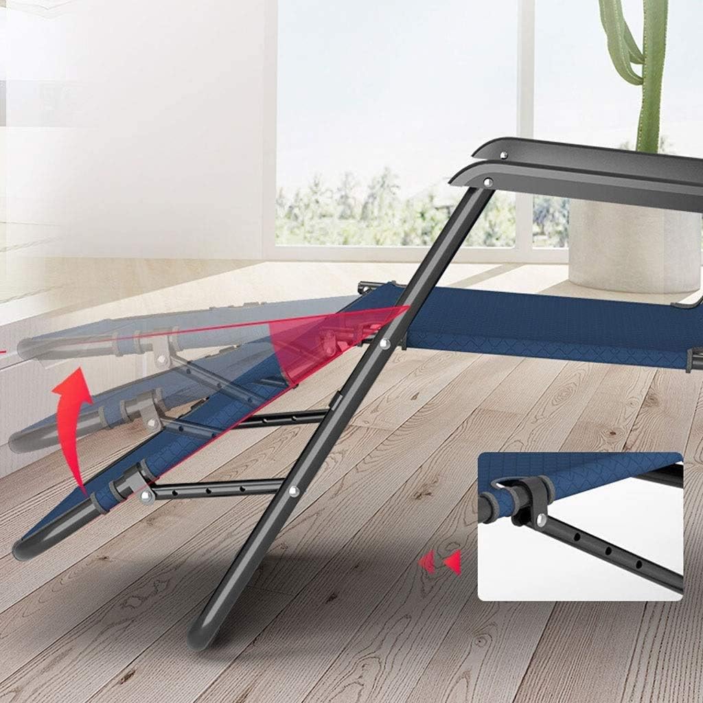 Sun Lounger Garden Chairs Foldable Deck Chair Zero Gravity Recliner Chair, Reclining Patio Chairs Rust Resistant Portable Heavy People Outdoor Folding Lounger Chair (Color, with pad),No Pad