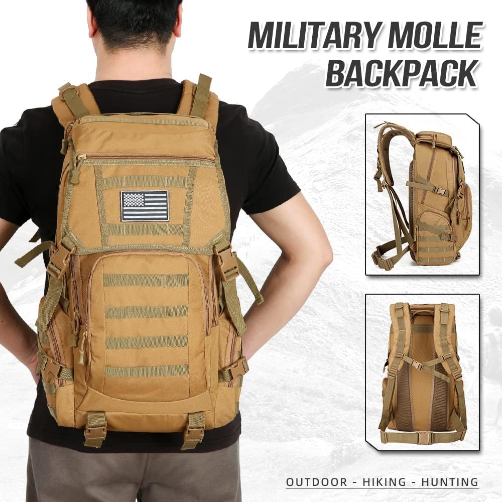 Lovelinks21 Military MOLLE Backpack Outdoor Hiking backpack tactical Gear Tactical Backpack Assault Pack fot Camping Training