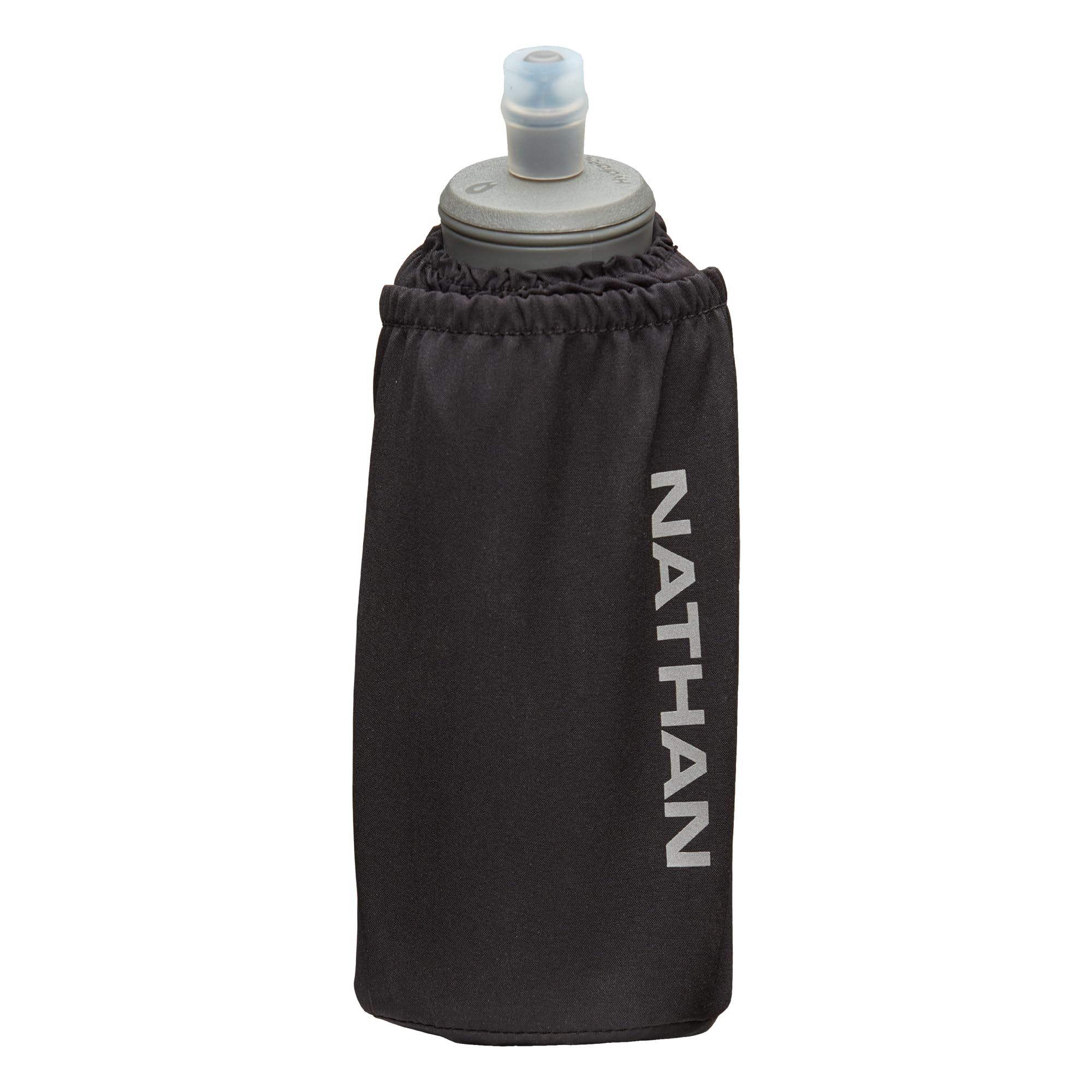 Nathan Handheld Soft Flask 18oz - Exo-Draw Insulated Collapsible Bottle - Grip-Free Strap & Rigid ExoSpine for Comfort/Support - Breathable Mesh Strap
