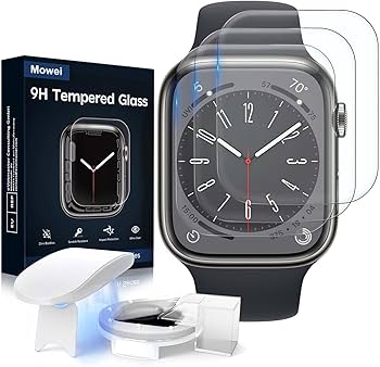 Amazon.co.jp: 【UV独創設計】Apple Watch 8/7 用 ガラス