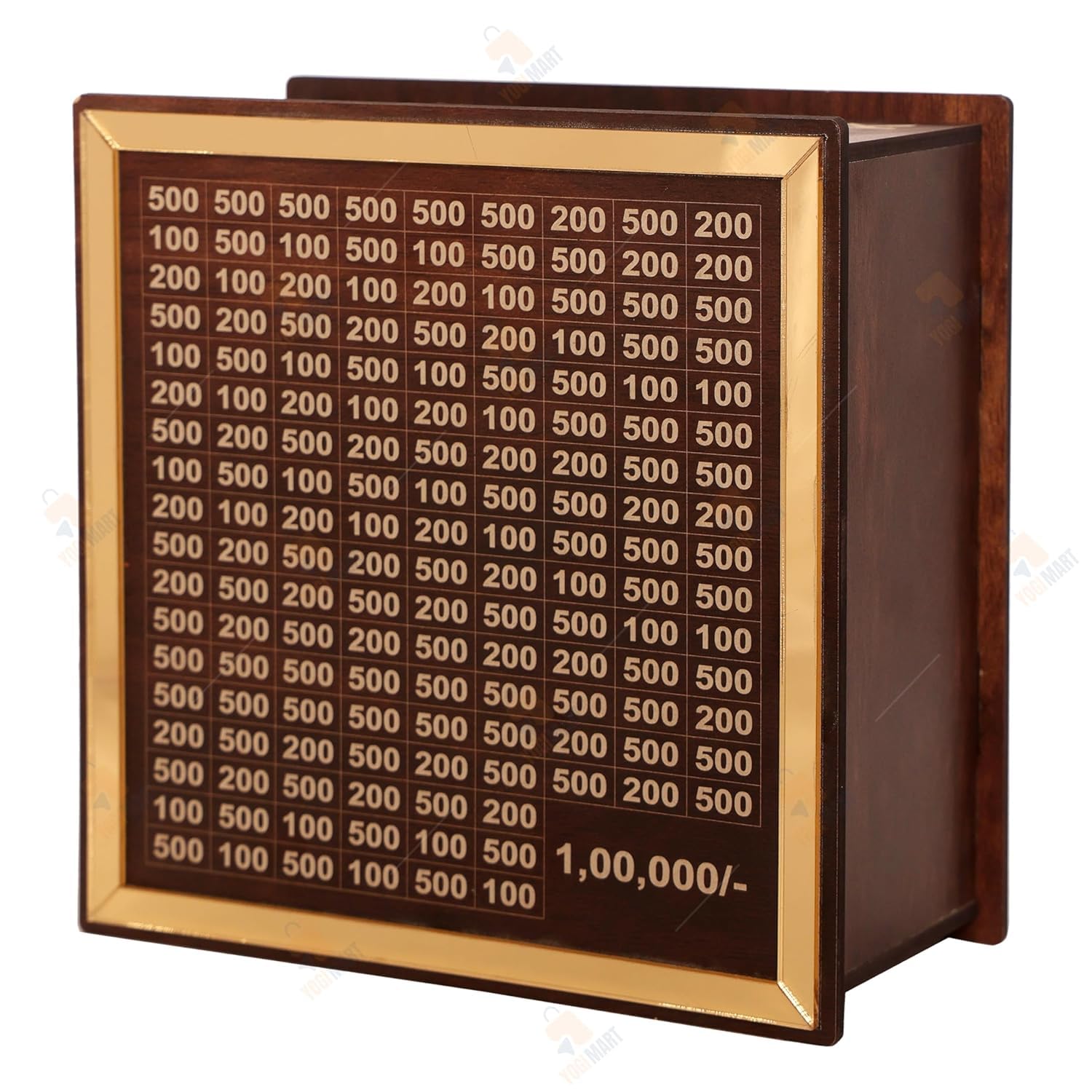 Wooden Money Saving Box Cash Saver Money Box with Counting Target 1,00,000 Savings Challenge Piggy Bank for Adults Kids, Best Gift for Friends(Pack of 1)-image-4