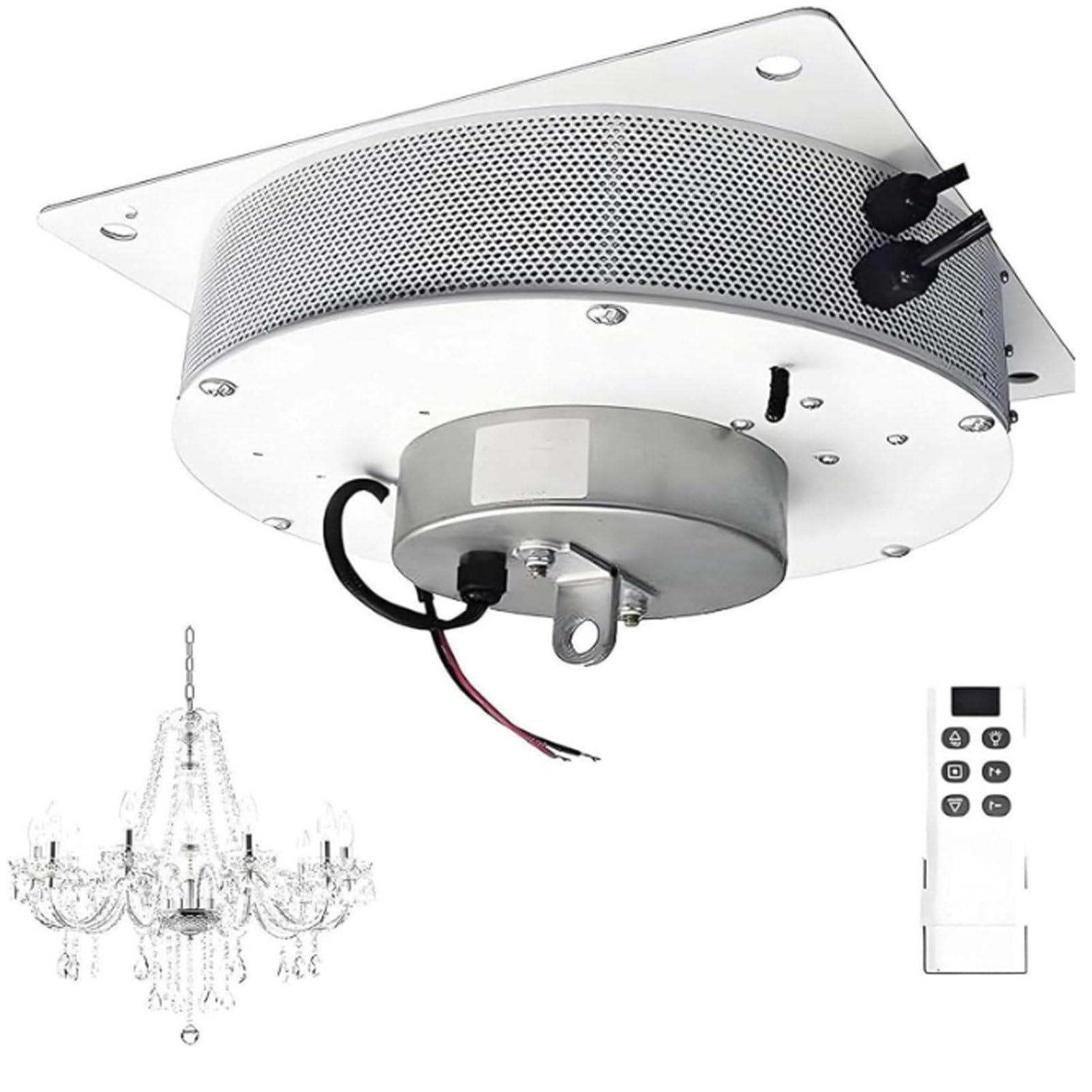Podnośnik żyrandola z napędem silnikowym, podnośnik do lamp wiszących Villas Heavy Duty, elektryczny podnośnik żyrandola z pilotem, do czyszczenia i konserwacji lamp 40kg