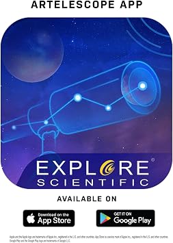 National Geographic 70mm Astronomical Refractor Telescope with Fully Coated Optics Adjustable Tripod and Astronomy App for Young Astronomers and Adult Sky Watchers